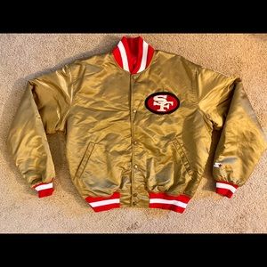 SOLD! - PROLINE Starter Gold SF 49ers Jacket - L
